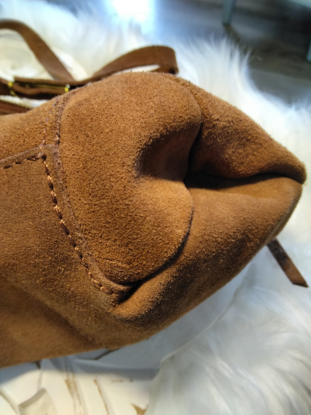 The Sak Tan Suede Crossbody Bag with Stud Accents - Picture 4 of 12